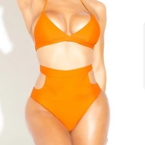 High waist 2 piece bikini